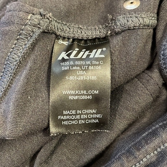 KUHL stretch travel pants Women Gray cargo drawstring waist Size 6S - Picture 11 of 16
